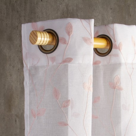 Cortinas Argollas Set Teresita 1.40 X 2.25 cm Rosado. Masel