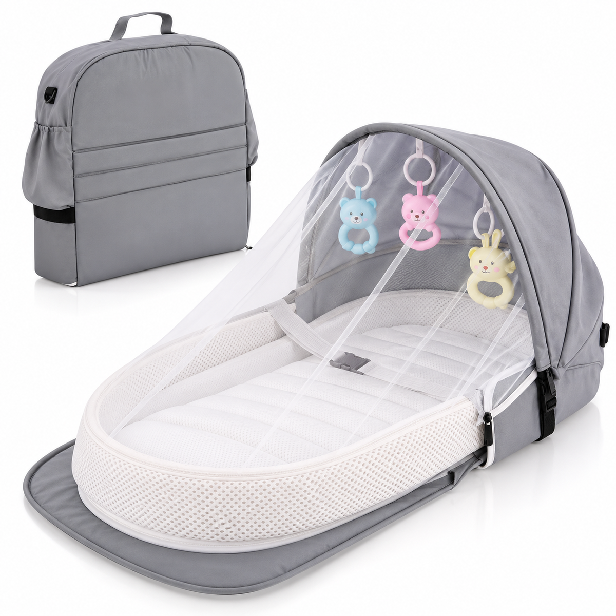 Cuna portatil GREY