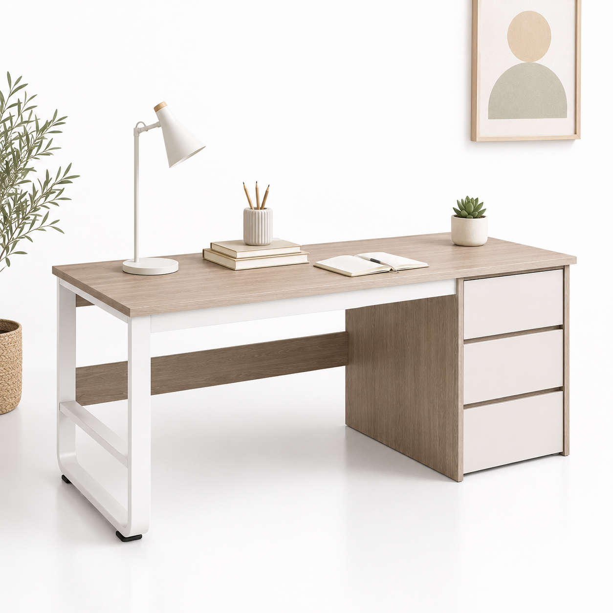 Escritorio con cajones Andorra Gray