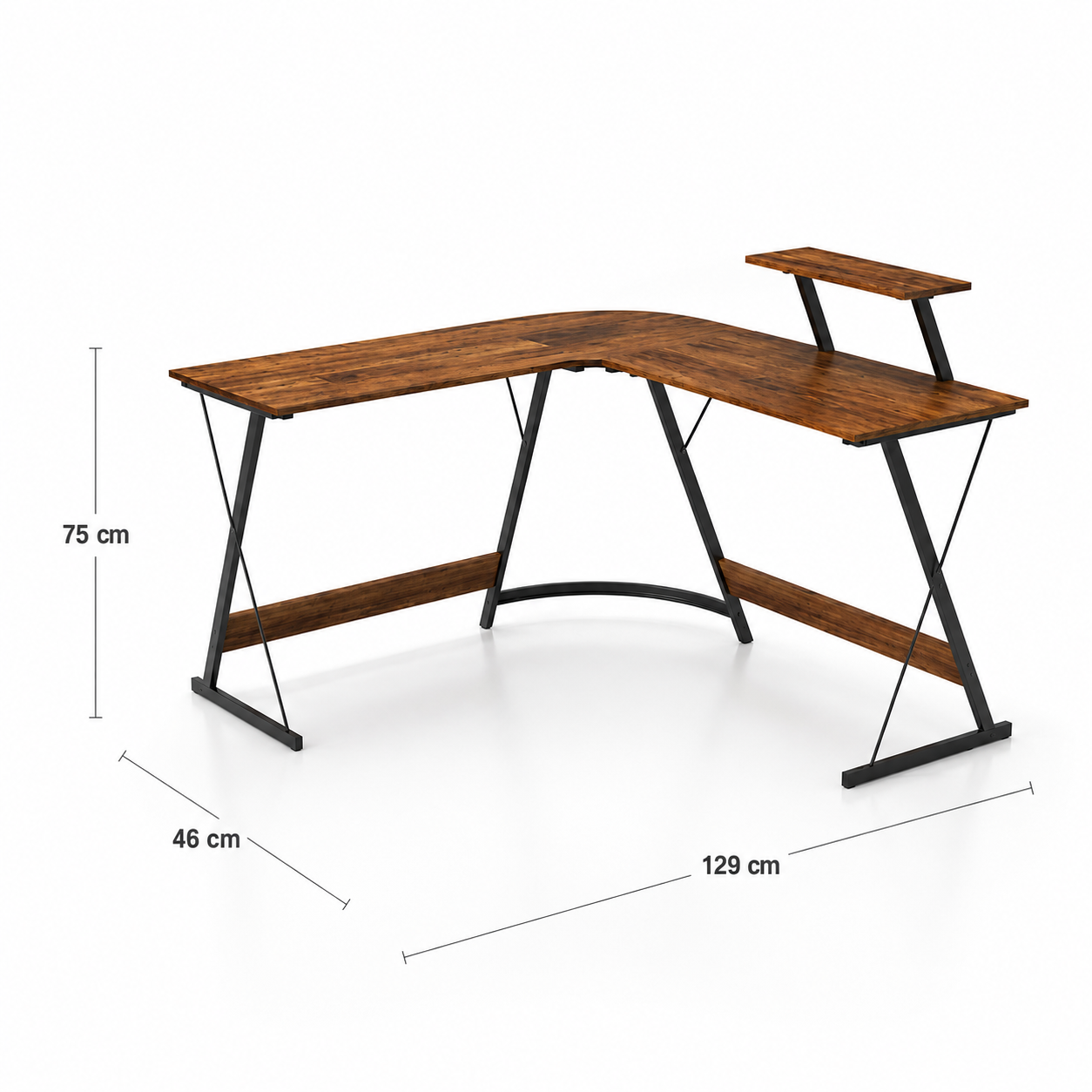 Escritorio esquinero madera Yesker