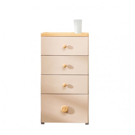 Estante Con Cajonera Beige 4 Niveles PC414B