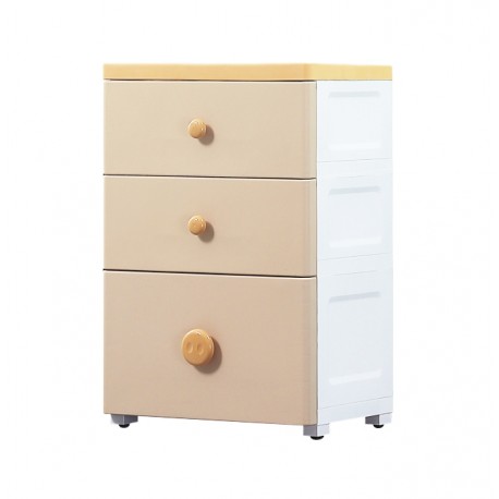 Estante con Cajonera Beige 3 Niveles PC413B