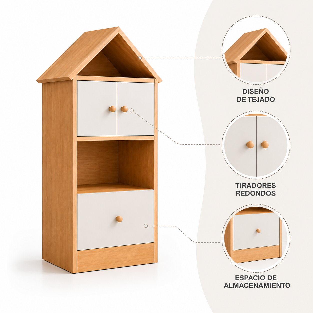 Estantería Madera Organizadora Para Niños