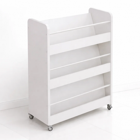 Estanteria con ruedas 3 niveles blanca