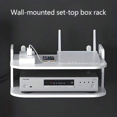 Estanteria flotante Blanca Para Decodificador o Router