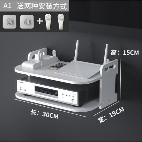 Estanteria flotante Blanca Para Decodificador o Router
