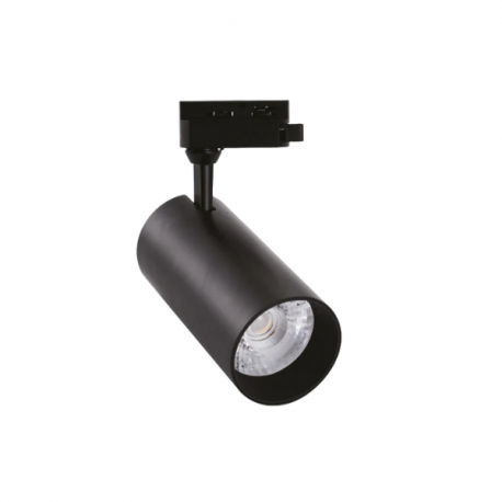 FOCO PROYECTOR NEGRO LED MODELO ALTAIR A RIEL MONOFASICO 10W 3000K KONNERGIE