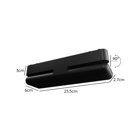 FOCO RIEL MAGNETICO 24 RETRACTIL 12W 48V 3000K CYGNUS KONNERGIE