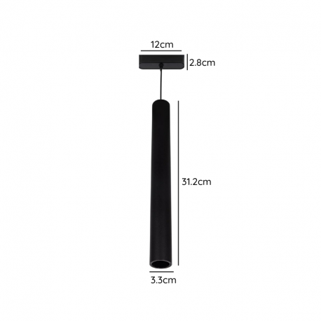 FOCO RIEL MAGNETICO COLGANTE 7W 48V 4000K MOD CYGNUS KONNERGIE