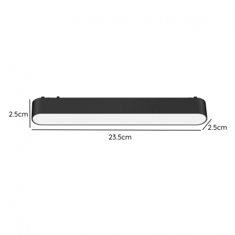 FOCO RIEL MAGNETICO EMPAVONADO RETRACTIL 12W 48V 3000K CYGNUS KONNERGIE