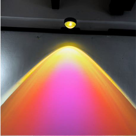 FOCO RIEL MAGNETICO LUPA 10W 48V ROSA AMARILLO CYGNUS KONNERGIE