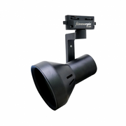 Foco monofásico negro porta ampolleta e27 modelo haedi El Container
