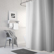 Forro de cortina de baño blanca 180x180 cm. Marca Palermo