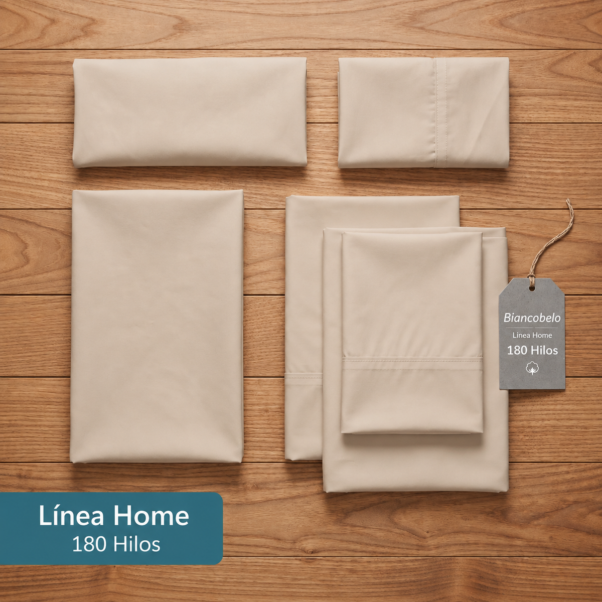 Juego de Sábanas Biancobelo Home Crema