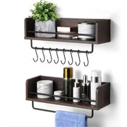 Kit 2 Soportes multiuso madera
