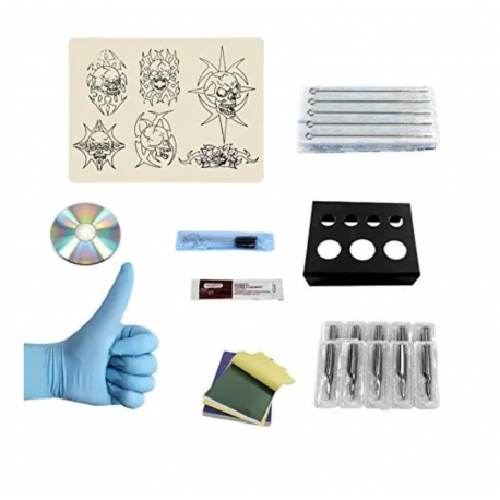 Kit Tatuaje 2 Máquinas 40 Tintas 20 Agujas