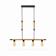 LAMPARA DE TECHO PORTA AMPOLLETA E27 X4 MODELO YUTE VASUMATI KONNERGIE