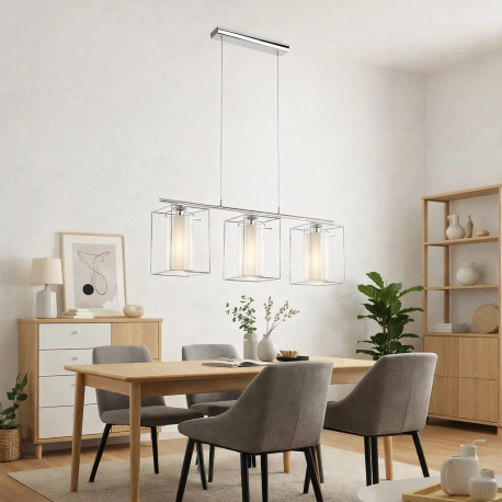 Lampara de colgar Loncino 3 luces