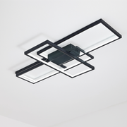 Lampara led geometrica negra