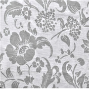 Mantel PVC Flores Rectangular 140 x 210 cm. Gris. Masel