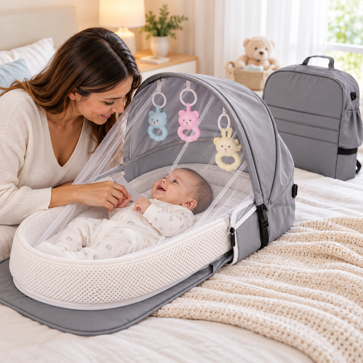Cuna portatil GREY