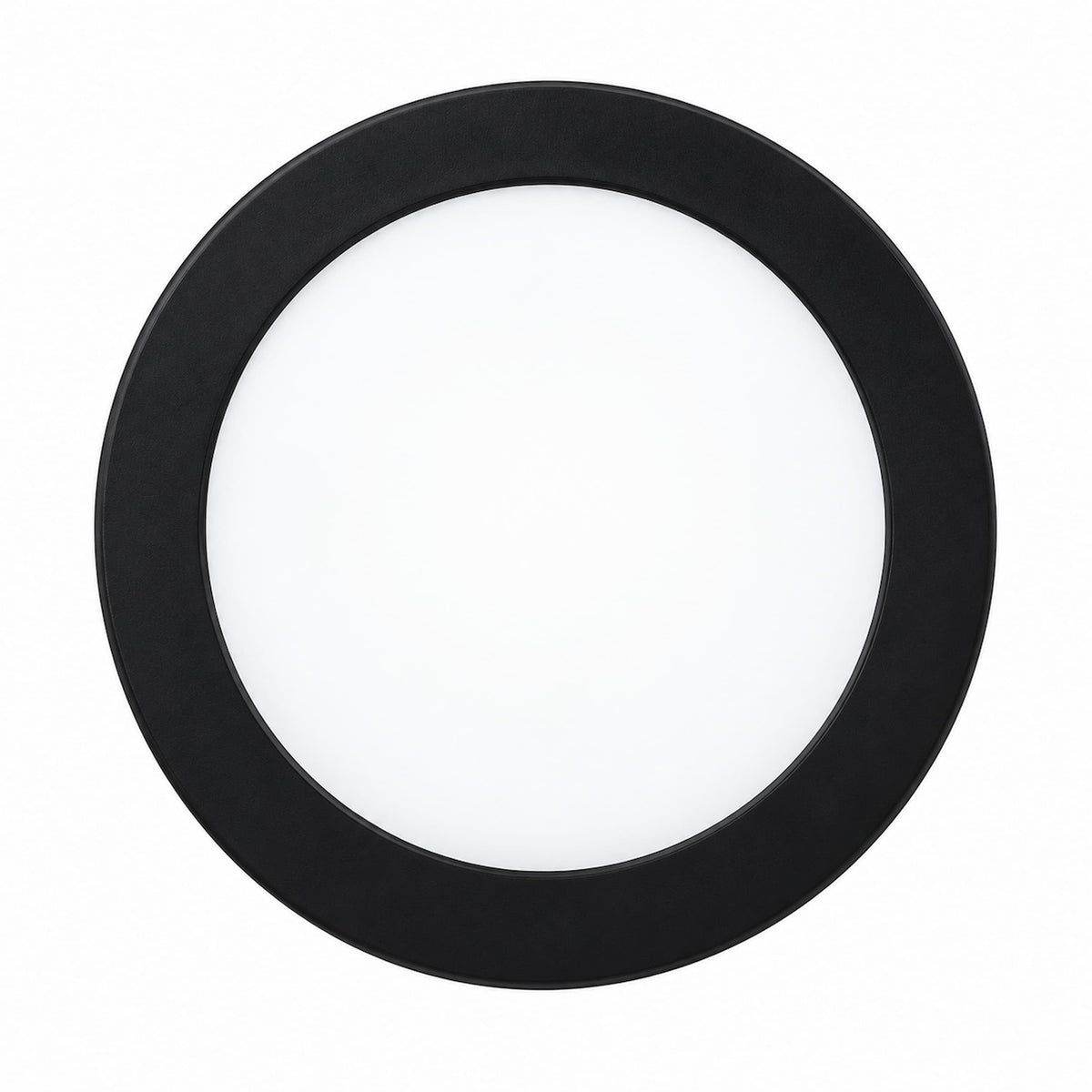 Panel sobrepuesto pro negro redondo 6w frio 6000k