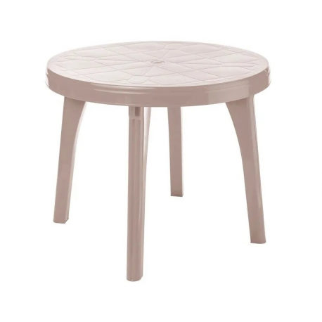 Mesa Redonda Caral Taupe Reyplast
