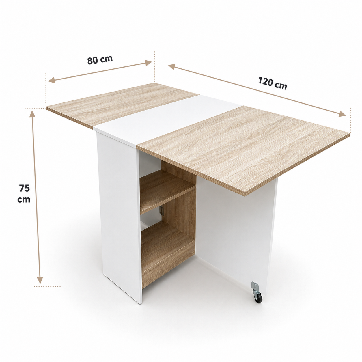 Mesa plegable Comedor o Cocina Acacia Arena