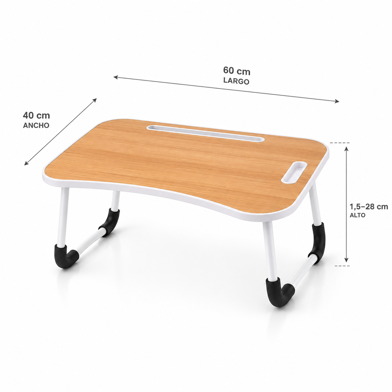 Mesa plegable para notebook madera