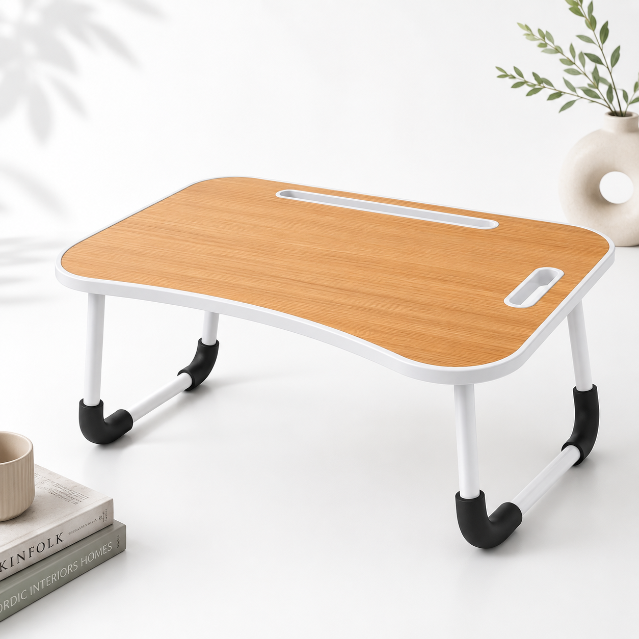 Mesa plegable para notebook madera