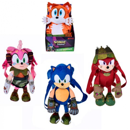 Imagen de Mochila Peluche Sonic 30cm