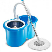 Mopa giratoria 360° con canasto de acero inoxidable