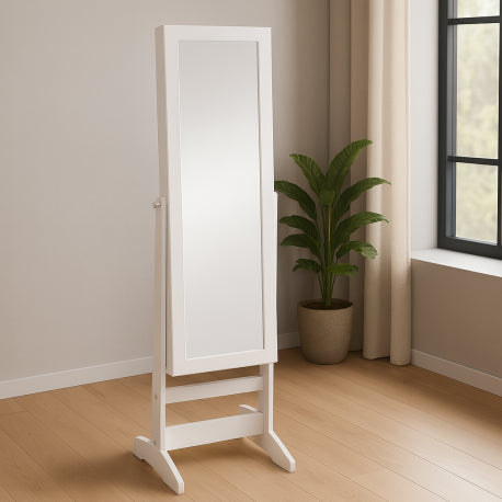 Mueble Espejo Joyero Blanco