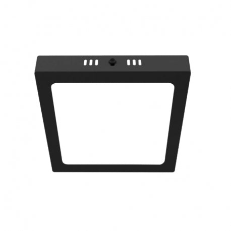 PANEL SOBREPUESTO NEGRO PRO CUADRADO 18W NEUTRO 4000K KONNERGIE para iluminación disponible online en El Container