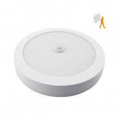 PANEL SOBREPUESTO PRO CON SENSOR DE MOVIMIENTO REDONDO 18W CALIDO 3000K KONNERGIE para iluminación disponible online en El Container