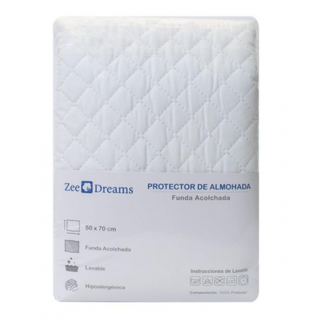 Pack 2 Protectores de almohada 50x70 funda acolchada Zee Dreams