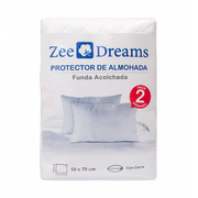 Pack 2 Protectores de almohada 50x70 funda acolchada Zee Dreams