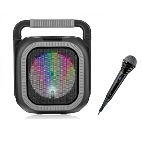 Parlante karaoke 765gr 6.5 philco gris
