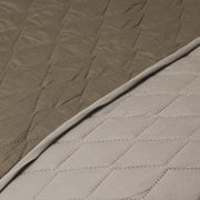 Quilt Bicolor tabaco y beige Masel