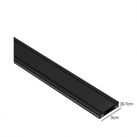 RIEL 1 METRO 48V NEGRO MODELO CYGNUS KONNERGIE para iluminación disponible online en El Container