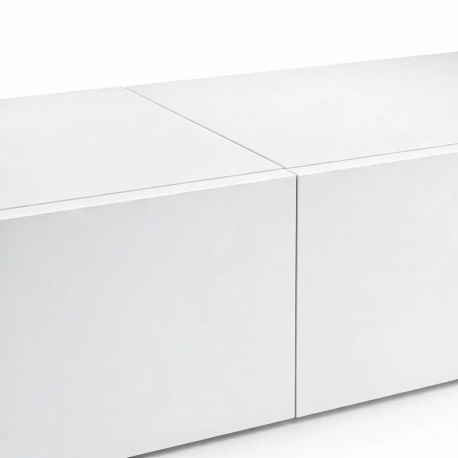 Rack TV Flotante Napoles Blanco