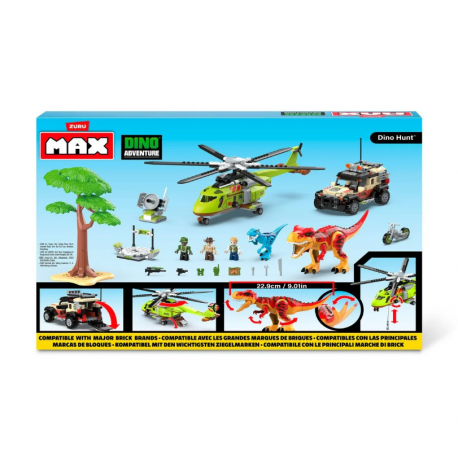 Set 571 Bloques Max Dino Escape En Caja De Zuru