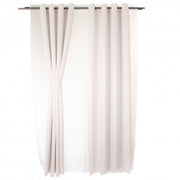 Set Cortina 2 Piezas Embossed Blanco
