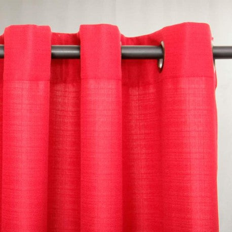 Set Cortina Barbara 8 pzas. 140 x 225 cm Rojo. Masel