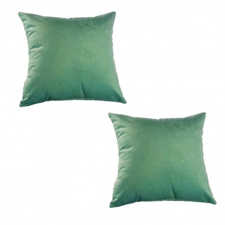 Set Cojin Felpa 40 X 40 cms. Verde. Masel