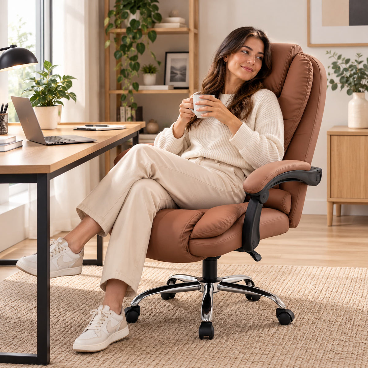 Silla Ejecutiva Masajeadora Cafe