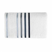 Toalla de Baño Karsten Lumina Blanco Azul 70x140 500gr El Container
