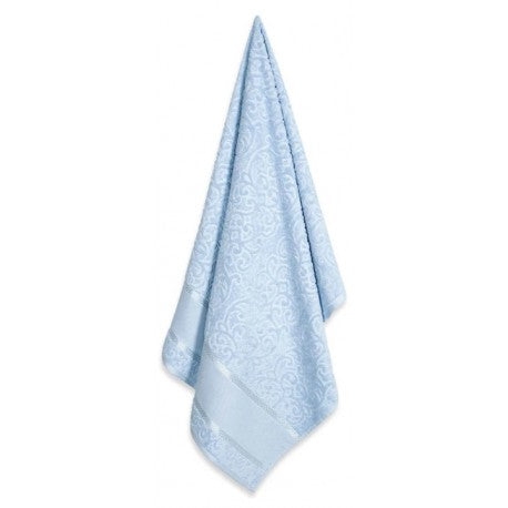 Toalla de Visita Karsten Melina II Celeste 33x50 cm Algodón Para Bordar El Container