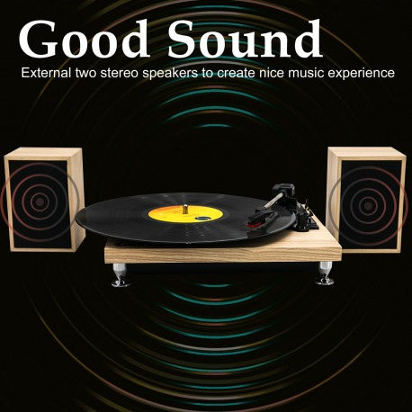 Tocadisco Bluetooth + Parlantes Modern Wood LPSC-008