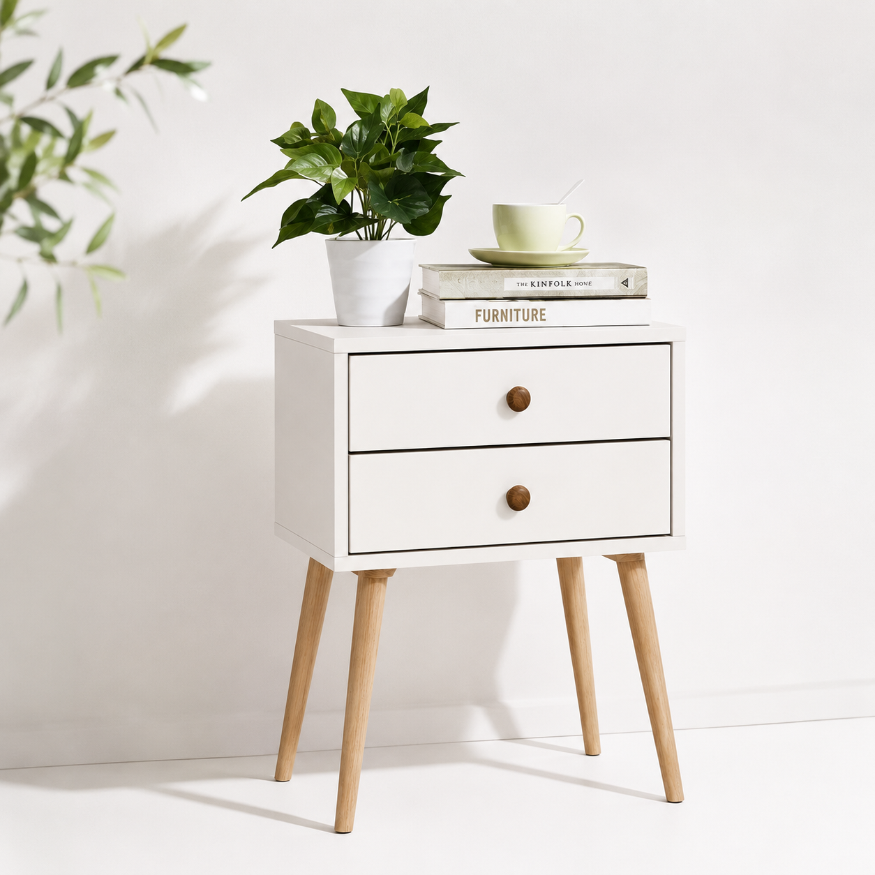 Velador Doble Eames White